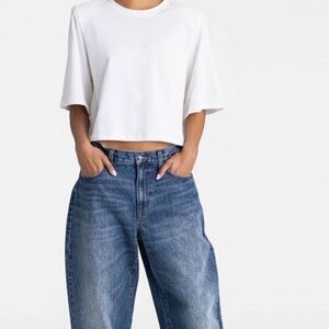 KBB by KAHLANA Women's Mid-Rise Wide Leg 'The Kahlana Jean' - Dark sz 10